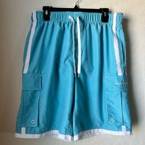 Light Blue Men’s Swim Trunks